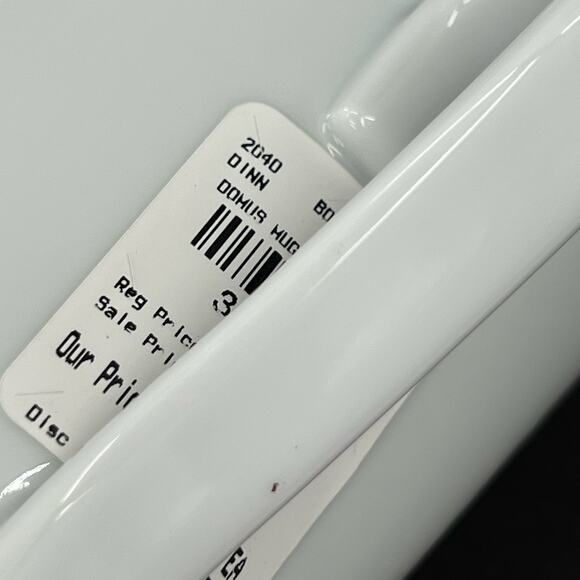 Bernardaud France Douce Porcelain All White Mug. Set of 4 - Picture 5 of 5